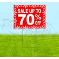 thumbnail image 1 of Sale Up To 70% Off (18" x 24") Yard Sign, Includes Metal Step Stake, 1 of 6