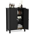 thumbnail image 2 of Giantex Bathroom Floor Cabinet, Freestanding Side Storage Cabinet with Double Doors and Adjustable Shelves, 23.5 x 12 x 31.5 inches (Black), 2 of 8