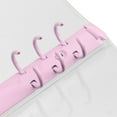 thumbnail image 4 of Desk Storage Stationery Storage File Notebook Binder A5A6 Binder Pockets Transparent Folders WHITE A5, 4 of 8