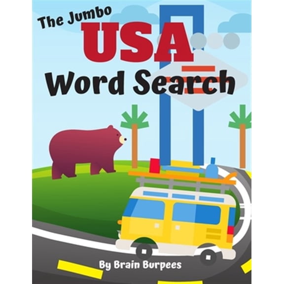 Pre-Owned The Jumbo USA Word Search: Tour the United States with 50 Word Search Puzzles and Fun State Facts