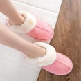 thumbnail image 4 of Womens Slipper Memory Foam Fluffy Soft Warm Slip On House Slippers, 4 of 5