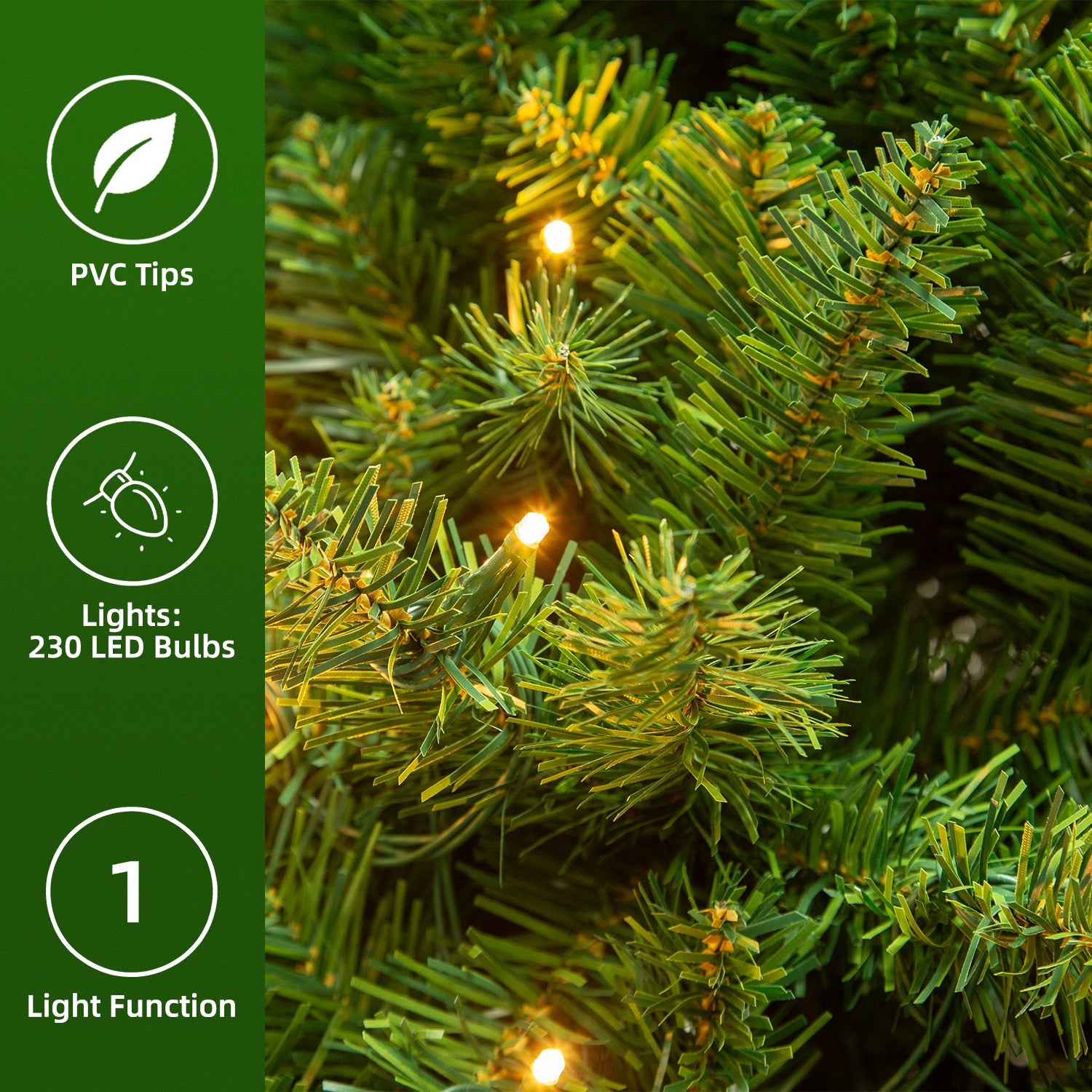 Vivatrees 6ft Pre-Lit Artificial Christmas Tree photo 6