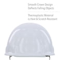 thumbnail image 2 of Casco duro tipo gorra termoplástico SuperEight de Honeywell de fibra metálica con suspensión de trinquete de 8 puntos Alta visibilidad Naranja fuerte Mediano, 2 of 7