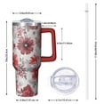 thumbnail image 2 of OBREWU Pioneer Flower Tumbler with Handle and Lid,Pioneer Flower 40oz Double Wall Vacuum Insulated Tumbler,Cups Gift for Women and Men, 2 of 7