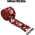 thumbnail image 5 of Christmas Ribbon - Ribbons for Crafting | Wired Christmas Ribbons | Snowman Strap for Crafts | Party Ornament | String Burlap Decorative 5.46 Yard for Homecoming Hair Flower Birthday Party Tree, 5 of 18