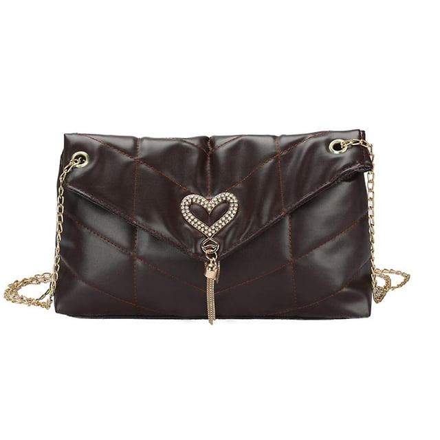 Bolso de hombro para mujer, bolsos cruzados para mujer con correa de cadena, bolsos acolchados, liquidación JFHHH pequeña