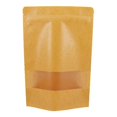 thumbnail image 5 of 100pcs 10x15cm Self-sealing Kraft Paper Bag With Window Resealable Kraft Stand Up Pouches Kraft Zip Lock Food Storage, 5 of 5