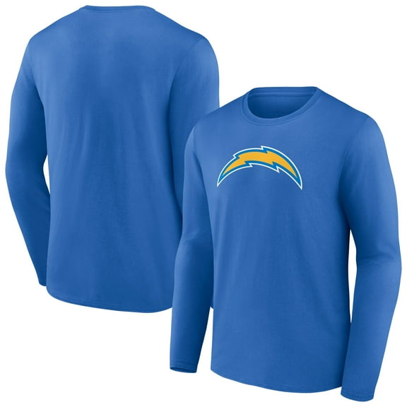 Men's Powder Blue Los Angeles Chargers Primary Team Logo Long Sleeve T-Shirt