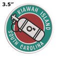 thumbnail image 2 of Kiawah Island, South Carolina Scuba Flag O2 Tank 3.5 Inch Iron Or Sew On Embroidered Fabric Badge Patch Ocean Beach, Salt Life Iconic Series, 2 of 2