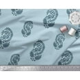 thumbnail image 2 of Soimoi Poly Georgette Fabric Leaves Block Print Fabric by Yard 42 Inch Wide, 2 of 5