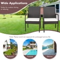 thumbnail image 6 of Gymax 2PCS Patio PE Rattan Wicker Dining Armchairs Outdoor Chair w/ Removable Cushion, 6 of 7