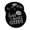 thumbnail image 1 of Inkdotpot Kiss The Miss Goodbye Bridal Shower Bottle Tag Real Silver Foil Favor Hang Tags Pack Of 50, 1 of 6