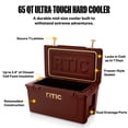 thumbnail image 2 of RTIC 65 Qt 84-Can Ultra-Tough Ice Chest Cooler, Chocolate Brown, 2 of 6