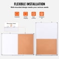 thumbnail image 5 of KFFKFF 36"x 24" Dual Cork Board with Aluminum Border, White Board with Magnetic Wipe Clean, Cork Bulletin Board for Wall Installation – Perfect for Educational Institutions, Residences, Workplaces, 5 of 8