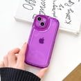 thumbnail image 3 of Compatible with iPhone 15 Pro Max Case with Clear Kickstand Creative Protective Design Case with Camera Holder for TPU Slim Shockproof Cool Phone Case for iPhone 15 Pro Max-Purple, 3 of 14