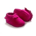 thumbnail image 3 of Newborn Baby Boy Girl Moccasins Shoes Fringe Soft Soled Non-slip Footwear Crib Shoes PU Suede Leather First Walker Shoes, 3 of 5