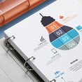 thumbnail image 2 of A4 File Binder 4-ring Binder 2-ring Binder Expandable Folder 220 Sheets Capacity, 2 of 8