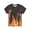 Orange Flame, variant on Garronmavis Galaxy Cat T-Shirts for Toddler 2T-3T Girls Summer Tops Short Sleeve Crewneck Shirts for Daily Active Play Cool Graphic Tees Y2K Back to School Outfits