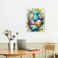 thumbnail image 3 of Awypu Easter Egg Wall Art Colorful egg picture wall decoration Happy Easter Wall decoration canvas print painting artwork Family living Room Bedroom Bathroom decoration, 3 of 5