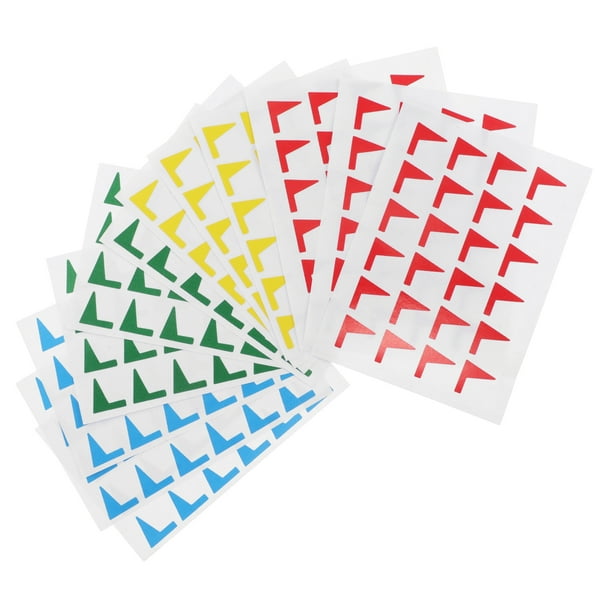 1 paquete de pestañas adhesivas pequeñas tipo banderín para marcar páginas, notas, libros y otros documentos. Ideales para clasificar archivos y marcar mapas y actividades de aprendizaje.