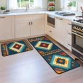 thumbnail image 5 of Boho Kitchen Rugs and Mats for Floor, Non-Slip Backing Kitchen Mat Set of 2 Home Bohemian Decor Anti Fatigue Kitchen Rug Sets with Runner for Kitchen 17"x47.2"+17"x30", 5 of 7