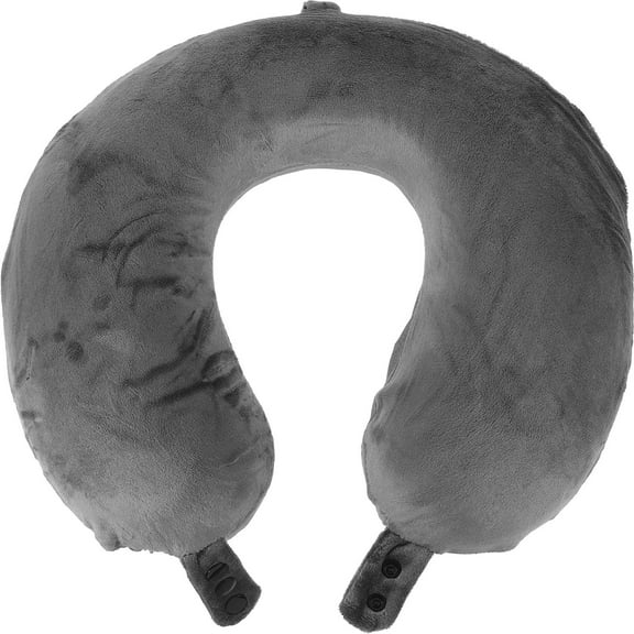 WHAMVOX  U-shaped Pillow Travel Neck Memory Foam Airplane Airport Outdoor Pillows Dark Grey