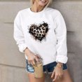 thumbnail image 5 of mihongmao Valentine Tops for Women Long Sleeve Crewneck Ladies' Casual Valentine's Day Printed Long Sleeved Round Neck Top/shirt White XL, 5 of 8