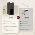 thumbnail image 3 of BERRY NEST Narrow Nightstand Set of 2, Modern Black Bedside Table with Drawers & Open Shelf, Modern End Table for Bedroom Small Spaces, Apartments, Renters, 3 of 8