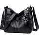 thumbnail image 3 of Bolso de madre para mujer, de piel suave, moderno, para mujer de mediana edad, de gran capacidad, de piel lavada, con múltiples capas, tipo bandolera para el hombro, 3 of 6