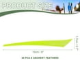 thumbnail image 2 of Arrow Vanes Turkey Archery Arrows Feathers Fletching, Left Wing Fit for Hunting Target Shooting Neon Yellow, 2 of 5