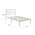thumbnail image 3 of Mainstays Palmer Twin Platform Bed, White, 3 of 26
