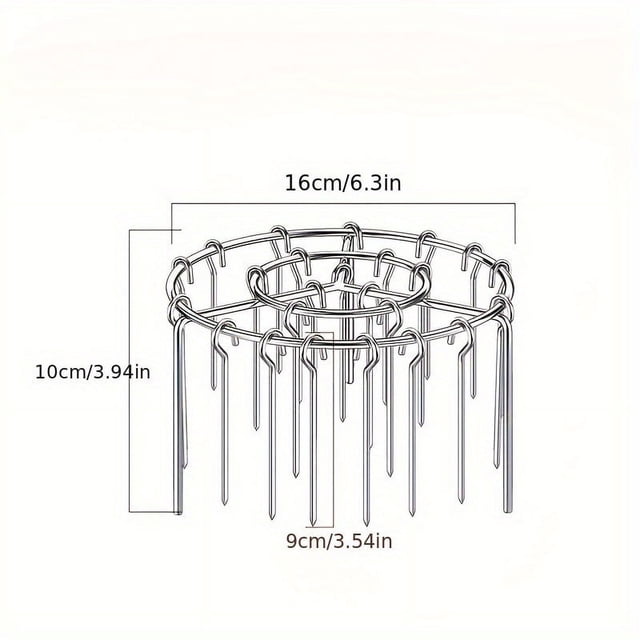 HLONK Stainless Steel Air Fryer BBQ Skewer Rack - Double Layer Grill Stand for Evenly Cooking Meats Veggies & More Multi-Functional Kitchen Tool for Healthy Cooking