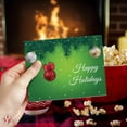 thumbnail image 2 of 25 Happy Holidays Greeting Cards & Envelopes – Great for Business, Christmas and New Year's Party Invitations, Thank You Cards, Announcements, Complimentary Cards to Gifts and Presents – 5" x 7", 2 of 6