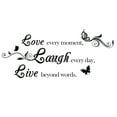 thumbnail image 4 of Uxcell Home Laugh Pattern Removable DIY Wall Decoration Art Sticker Decal 31.5" x 15.74", 4 of 7