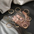 thumbnail image 4 of HAHDAXIA Stocking Stuffers for Teens Gold Stackable Rings Set for Women Vintage Knuckle Rings for Teen Girls Midi Rings Pack Statement Bohemian Stacking Rings for Women Multiple Rings Pack, 4 of 5