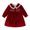 Red, variant on KYAIGUO Toddler Baby Girls Velvet Tutu Dress Infant Flare Sleeve Princess Skirt Spring Fall Birthday Party Wedding Dresses for 9M-6Y,Green