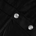 thumbnail image 5 of Women Halloween Costumes Gothic Jacket Coat Women's Long Windbreaker Temperament Solid Velvet Long Sleeved Buttoned Coat Jacket, 5 of 5