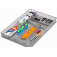 thumbnail image 4 of YBM Home Wire Mesh Silver Drawer Organizer for Silverware and Gadgets, 4 of 7