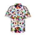 thumbnail image 3 of Balery Mexican Bright Style Print Men's Hawaiian Shirts Short Sleeve Beach Shirt Relaxed Fit Vacation Button Down Shirts-XX-Large, 3 of 9