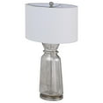 thumbnail image 4 of Cal Lighting 150W 3 Way Keswick Glass Table Lamp With Hardback Fabric Shade (Sold In Pairs), 4 of 5