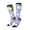 3 Black, variant on Women Crew Soft Moisture-wicking Socks Colorful Koi Fish Pattern Design Cotton Socks, One Size fit All