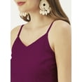 thumbnail image 4 of DressBerry Womens Solid Poly Georgette Strappy Shoulders Smocked Back Light Weighted Ankle Length Flared Hem CasualSummerwear Beachwear Partywear All Purpose One Piece Dress, 4 of 7