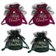 thumbnail image 1 of Bearachild Bolsas de regalo de Navidad de 4 piezas bolsas de decoración con cordón organizadores Festival de Año Nuevo soportes de aperitivos Kits de decoración para fiestas, 1 of 6