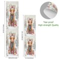 thumbnail image 2 of 44"x10" Skateboard Grip Tape Protector Sheets Nonslip Protection Griptape Sheet for Outdoor Sports Cow Wearing Christmas Hat, 2 of 7