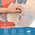 thumbnail image 3 of Yayeee Kitchen Curtains Tier Pair Light Filtering 27"x24" Rod Pocket Short Cafe Window Panel, Mountains at Dawn, 3 of 7