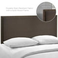 thumbnail image 6 of Modway Region Linen Fabric Upholstered Queen Headboard in Dark Brown, 6 of 8