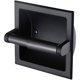 thumbnail image 1 of Portarrollos de papel higiénico empotrado negro mate / Portarrollos de papel de seda Portarrollos de papel higiénico de acero inoxidable en la pared para accesorios de baño Montaje trasero, 1 of 5