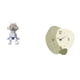 thumbnail image 1 of Reloj de pared con forma de figura, escultura nórdica para estantería, entrada, sala de estar, decoración del hogar y reloj colgante de pared de dibuj, 1 of 8