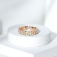 thumbnail image 3 of Rosec Jewels Elegant Moissanite Wedding Eternity Band Ring for Women (1.75 CT) - D-VS1 Grade, 18K Rose Gold, US 5.50, 3 of 7