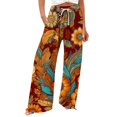 thumbnail image 2 of Stephy Women's New Thin Elastic Loose Large Size Korean Version of Everything Long Trousers Casual Trousers Haren, Black, L, 2 of 5